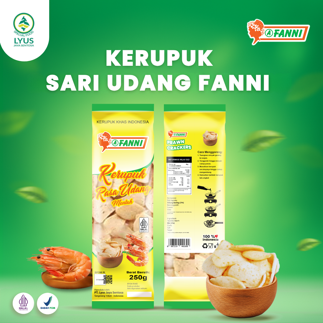 Kerupuk Sari Udang Fanni 250 G