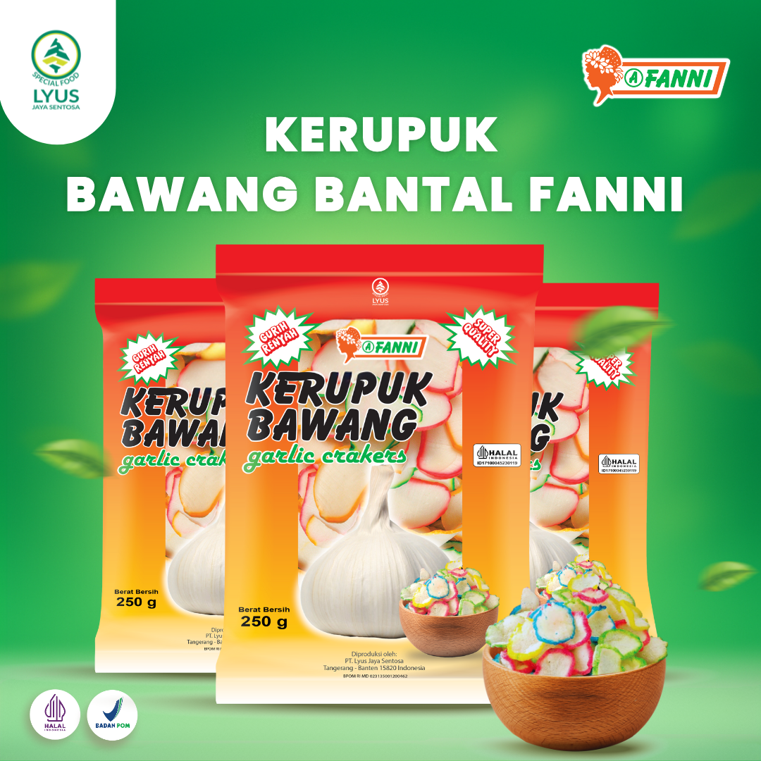 Kerupuk Bawang Bantal Fanni 250 G